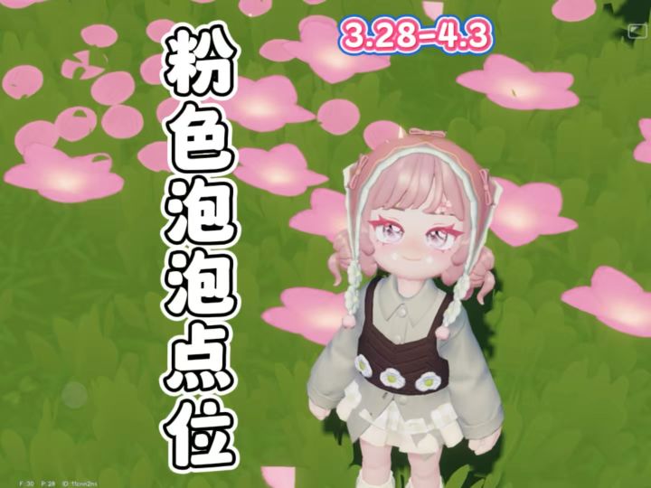 3.28-4.3本周的15个粉色泡泡点位截图