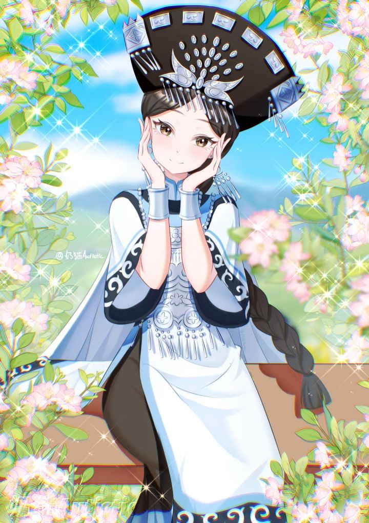 【绘画过程】奢香截图