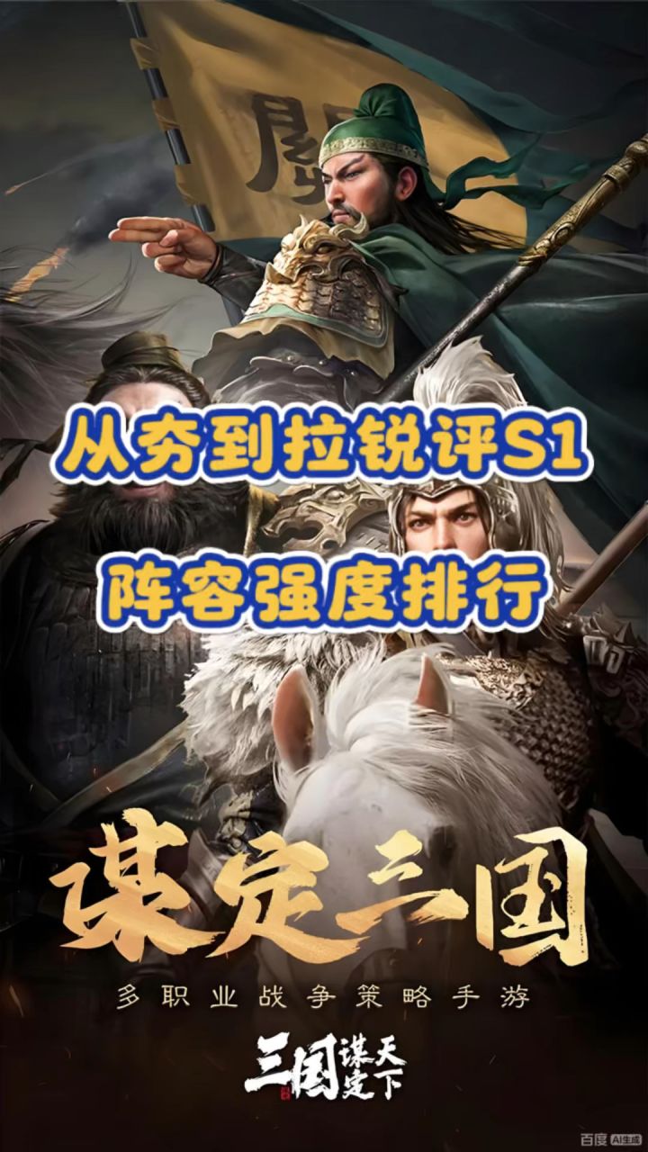 从夯到拉锐评S1阵容强度排行截图