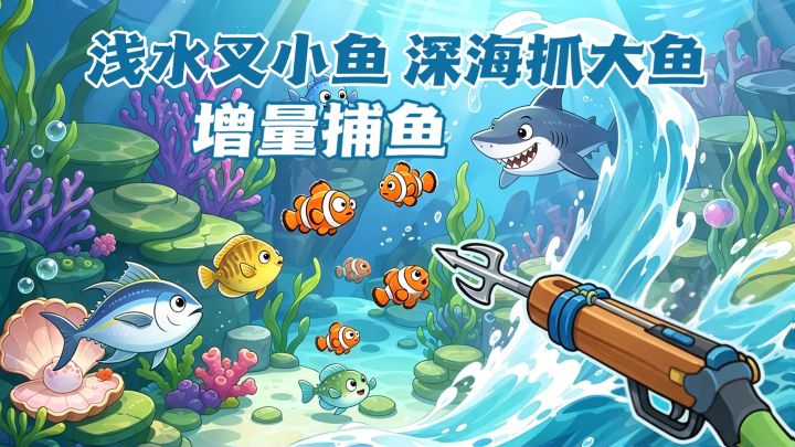 🎣一条鱼卖100K?增量捕鱼10图连潜截图