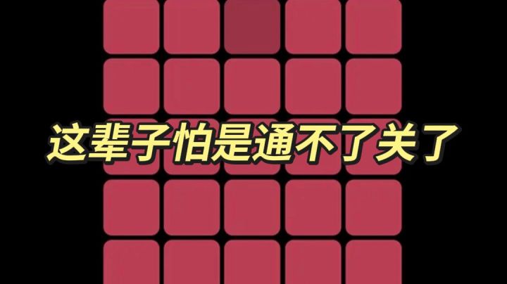 玩到第二十关的大佬请收下我的膝盖!截图