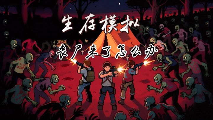 像素末日生存挑战❗️白天搞基建，晚上抵御🧟护家园截图