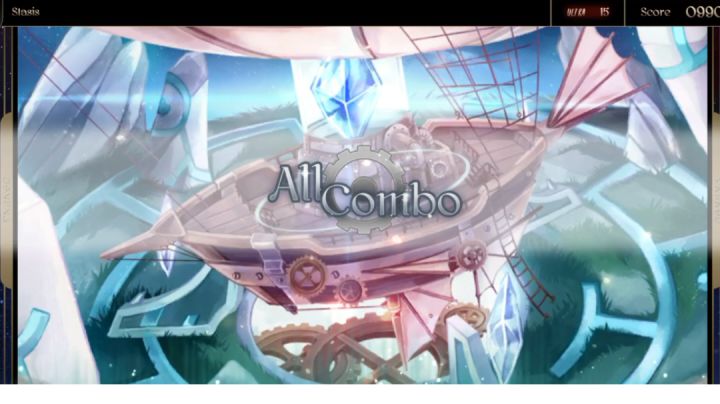 [第四章魔王曲][Lanota] Stasis - Maozon (Ultra 15) All Combo ! 990k截图