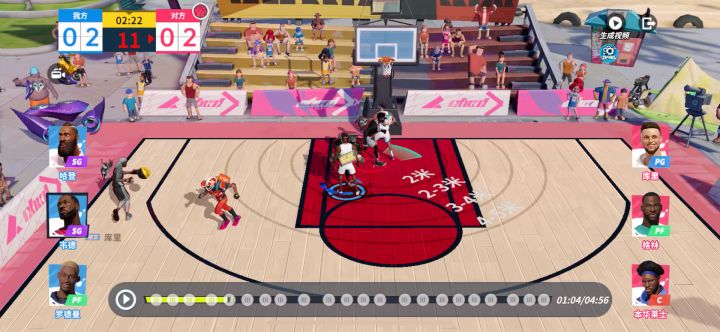 库里顶三个三分 我以为玩最强nba呢 我以为伯德呢截图