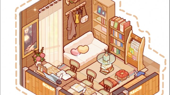 我的休闲时光|棕色原木复古风二楼图书角📖截图