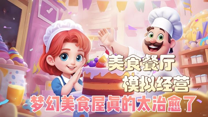 美食餐厅,模拟经营,梦幻美食屋真的太治愈了截图