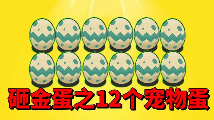 【元气骑士前传】砸金蛋之开12个宠物蛋,能开出什么宠物呢?截图