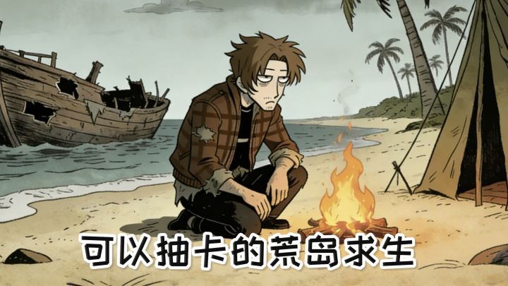 抽卡就能获得物资的荒岛求生！五种身份体验，收集物资升级庇护所截图