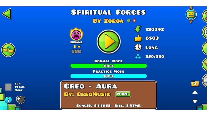 几何冲刺 SPIRITUAL FORCES(INSANE)截图