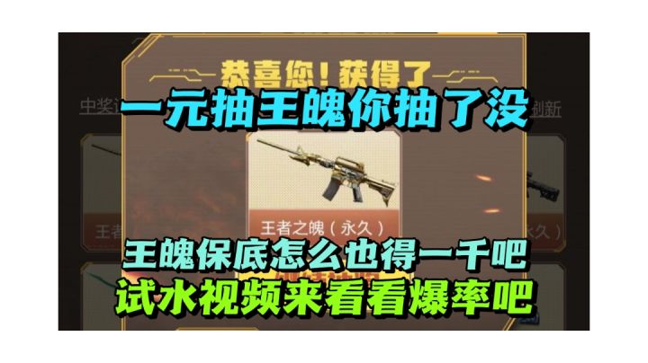一元王魄抽奖400多元试水，80元抽到永久火麒麟！截图