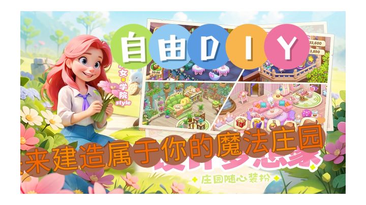 自由家具DIY,快来建造属于你的魔法庄园截图