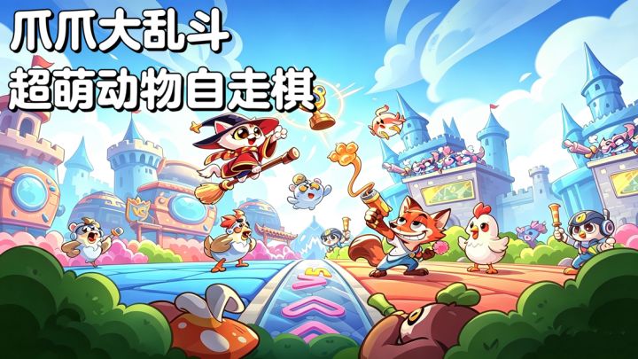 爪爪大乱斗🐒超萌动物自走棋,五分钟一局轻快对决截图