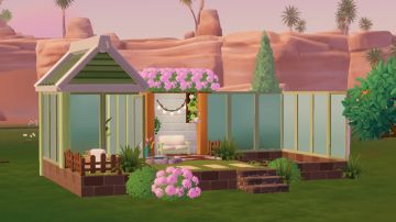 0氪淡绿色温室带种植区装修教程