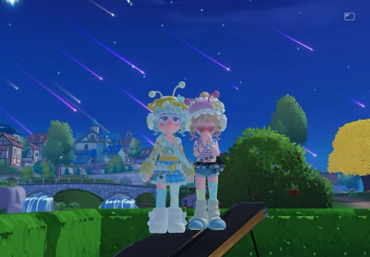 中秋节有人陪着我看流星雨就是好截图