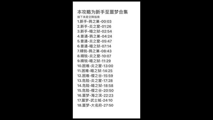 S21通用顶级跑法(新手至噩梦图全解)截图