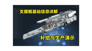 【无尽的拉格朗日】支援舰基础信息详解，补给与生产功能演示