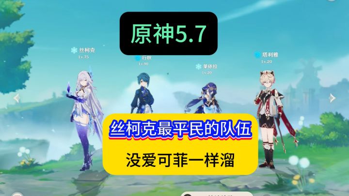 丝柯克最平民的队伍来了,没有爱可菲你也值得拥有,快抽丝柯克吧截图