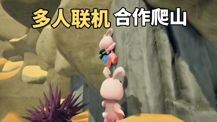 联机合作爬山坑队友❗️把兄弟弹飞再拉回❓截图
