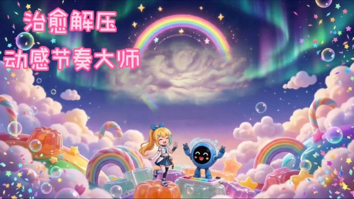动感音乐+泡泡消除,多巴胺少女在糖果星球❗️截图