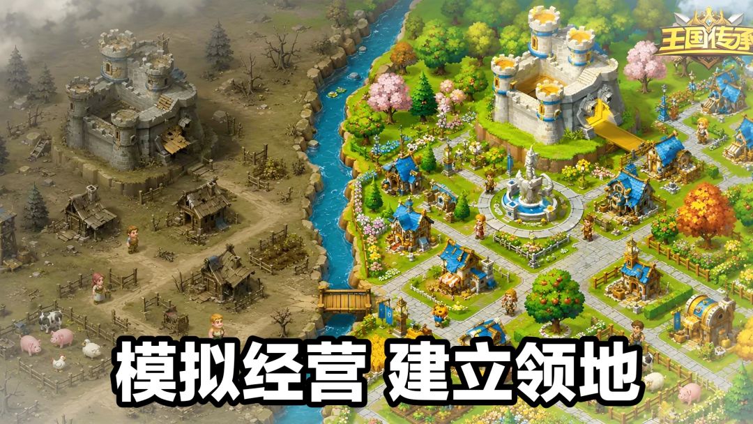 在tap当领主❓从废墟到繁华都市，领地建造➕模拟经营➕种田截图