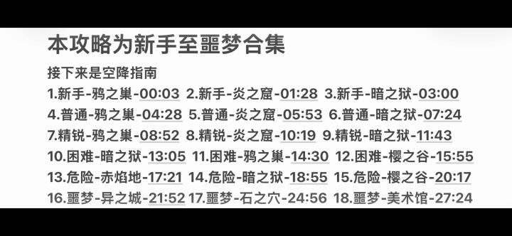【忍3】S27通用顶级跑法 新手至噩梦图全解截图