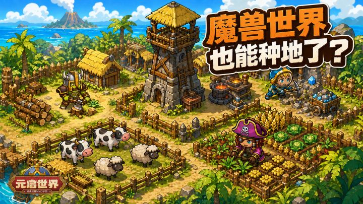 种田➕魔兽=超绝放置,夏天就该玩这种有意思的休闲游戏截图