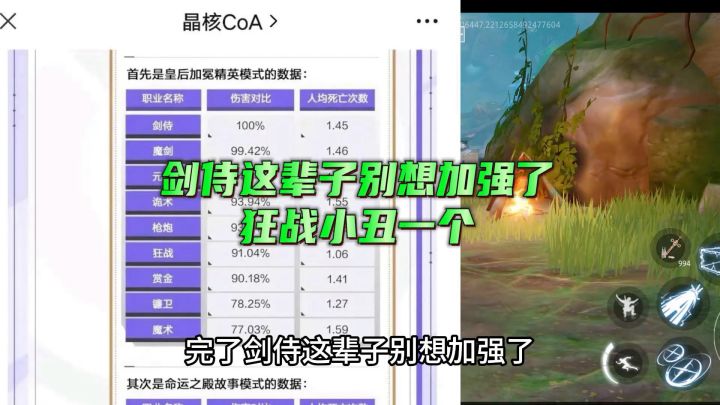 剑侍这辈子别想加强了,狂战小丑一个截图
