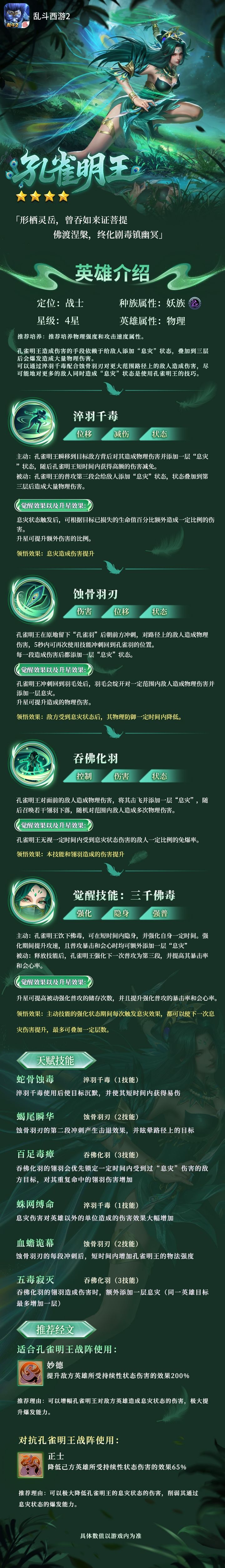 新英雄孔雀明王演示截图