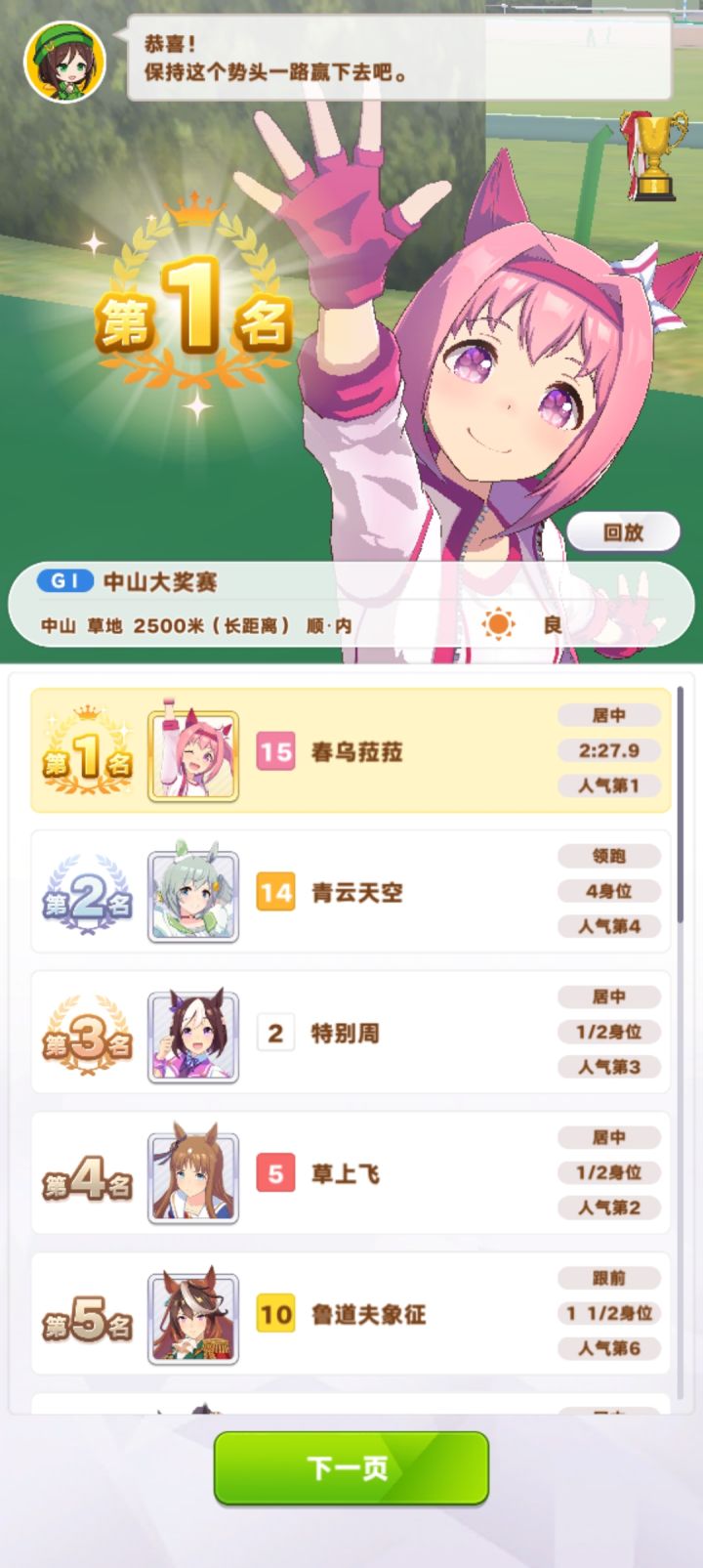 乌拉拉有马纪念截图