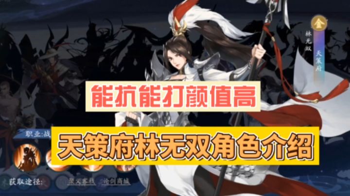 武林闲侠:能抗能打颜值高,天策府的林无双!截图
