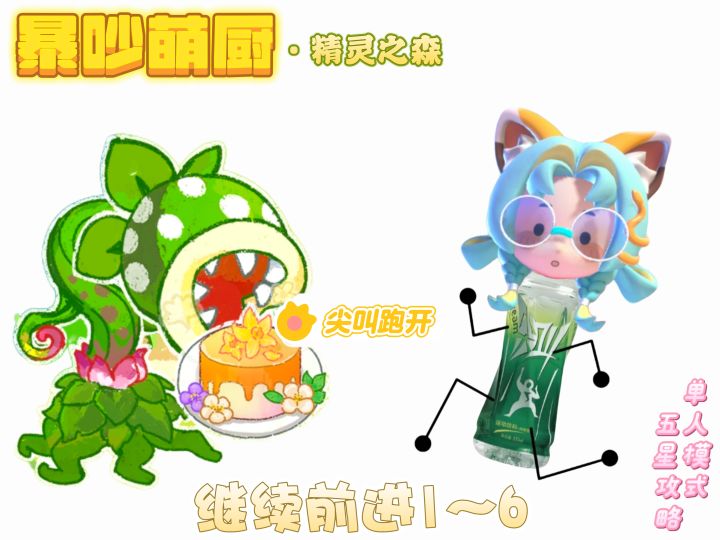 暴吵萌厨 继续前进1~6 单人模式五星攻略截图