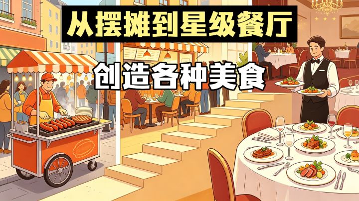从一个地摊,一碗蛋炒饭开始!打造美食帝国❗截图