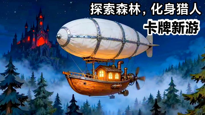 卡牌冒险‼️扮演猎人➕探索黑暗森林,Roguelike策略手游安利截图