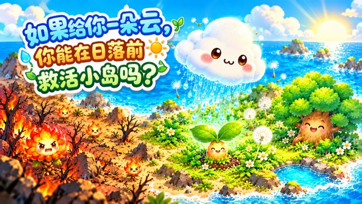 如果给你一朵云，你能在日落前救活小岛吗截图