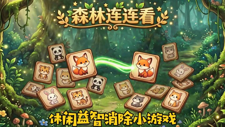 🎮休闲益智消除小游戏《森林连连看》!截图