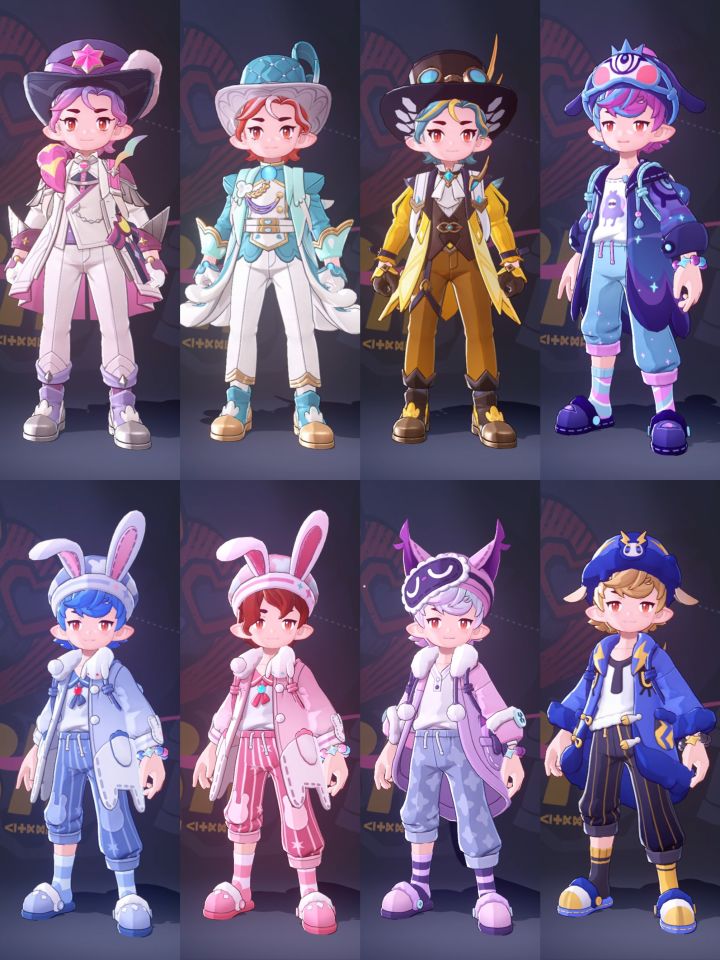 4.10上新八套服装及发型展示(男款)截图