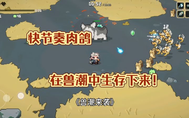 快节奏肉鸽，在兽潮中生存下来！截图