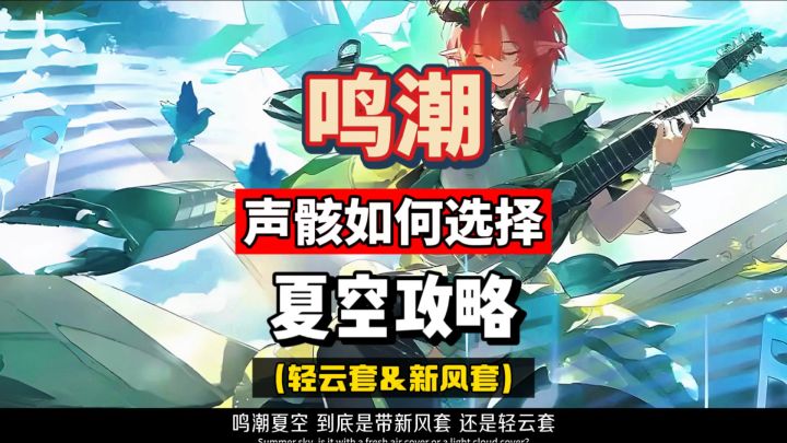 鸣潮2.3夏空攻略,声骸如何选择,轻云套还是新风蚀套。截图