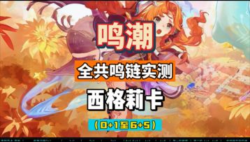 西格莉卡全共鸣链伤害实测，0+1至6+5，鸣潮3.2攻略总结。