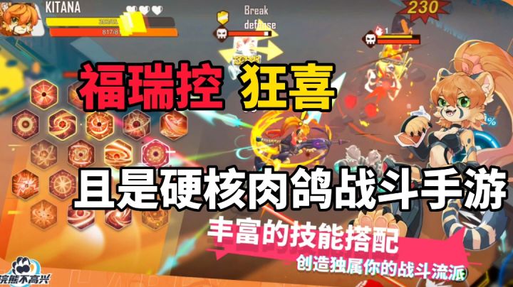 浣熊不高兴：福瑞控狂喜，兽人硬核肉鸽格斗手游截图