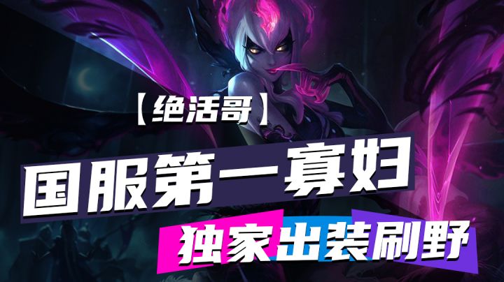 英雄联盟手游 国服第一寡妇独家出装刷野【绝活哥】 #冬日游戏,分享温暖#截图