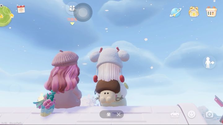 初雪当然要和好朋友一起看啦截图