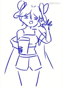 【绘画】什么？甜美多巴胺少女？