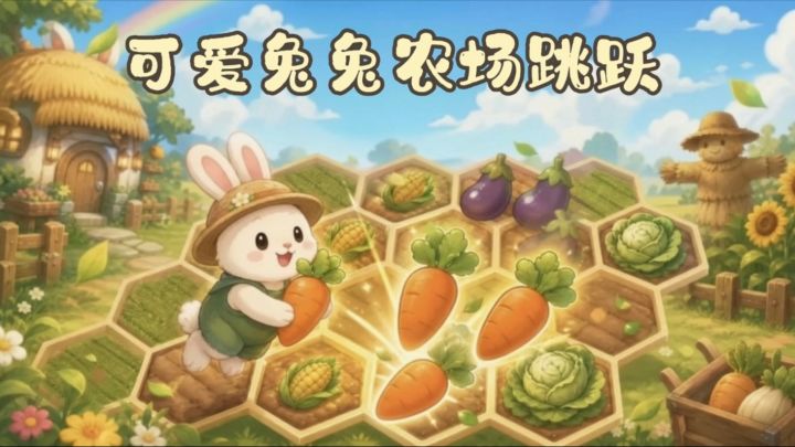 农场跳跃→收获植物→赚取金币💰💰截图