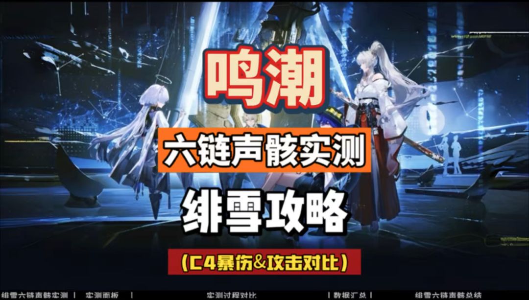 绯雪六链C4声骸伤害实测，攻击和暴击伤害区别，鸣潮3.3攻略截图