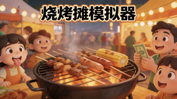 沉浸式烧烤摊老板体验卡❗用烧烤的烟火治愈疲惫的心❗截图