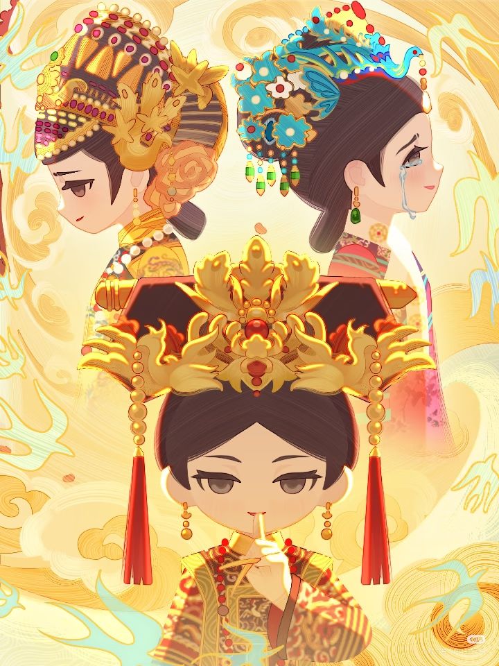 我的休闲时光×甄嬛传 联动像素画|截图