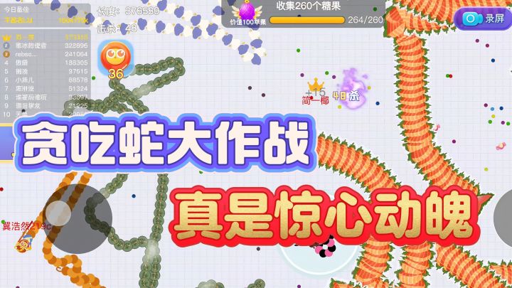 贪吃蛇拿下第一却被以小博大?真是太难了!截图