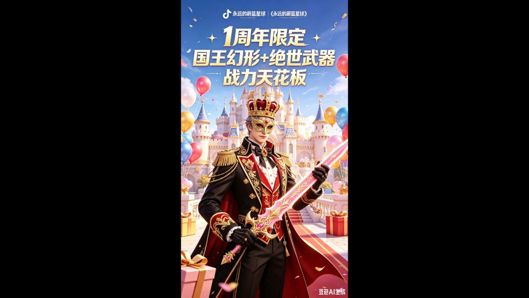 蔚蓝星球周年国王皮肤与武器截图