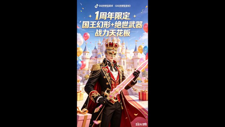 蔚蓝星球周年国王皮肤与武器截图
